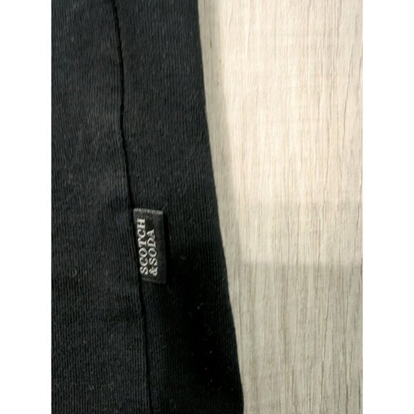 Scotch & Soda T-Shirt mens Size Small Black Short Sleeve Logo - Picture 4 of 8